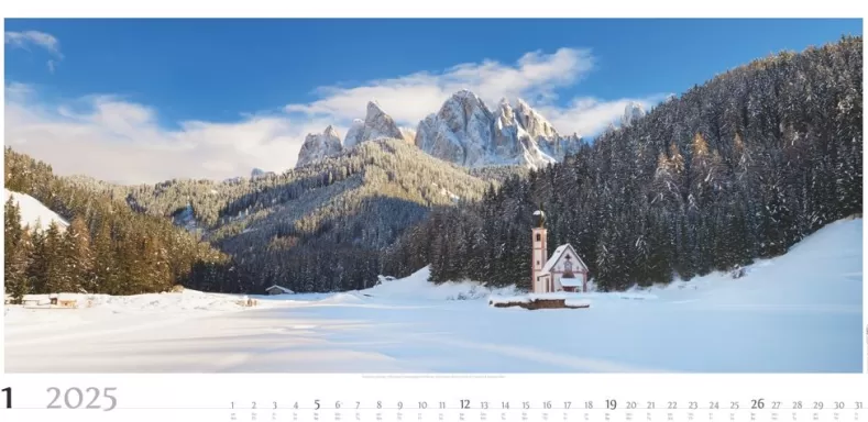 Weingarten Alpenpanorama Kalender 2025