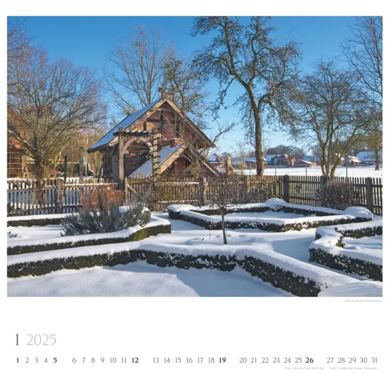 Weingarten Bauerngarten Kalender 2025