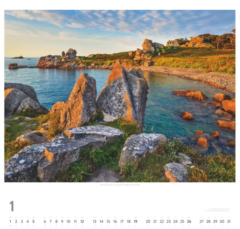 Weingarten Bretagne Kalender 2025