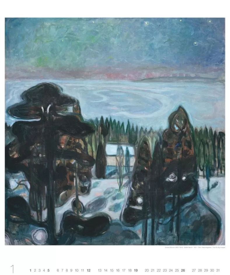 Weingarten Edvard Munch Edition Kalender 2025