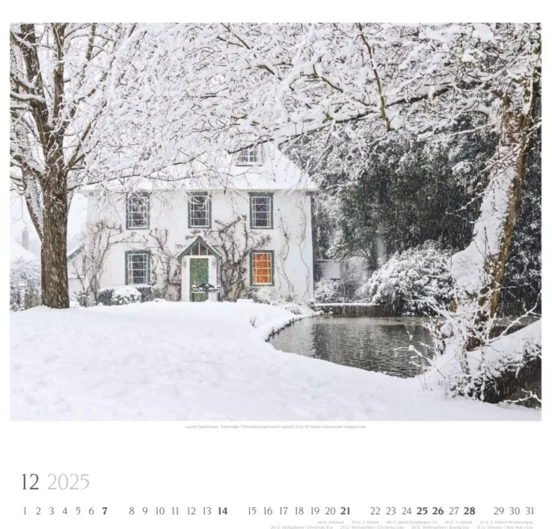 Weingarten Englische Parks & Cottages Kalender 2025