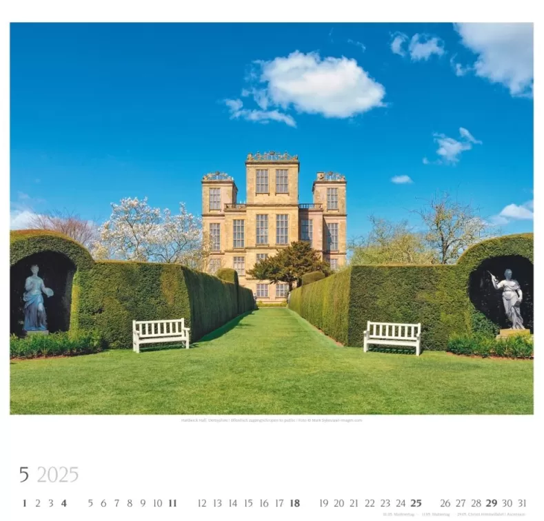 Weingarten Englische Parks & Cottages Kalender 2025