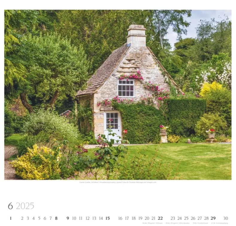 Weingarten Englische Parks & Cottages Kalender 2025