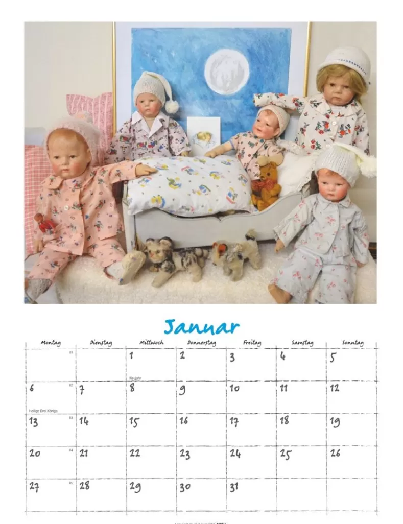 Weingarten Kathe Kruse Puppen Kalender 2025