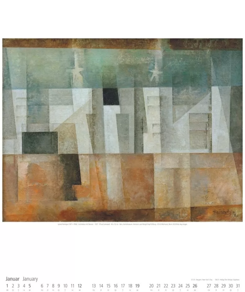 Weingarten Lyonel Feininger Kalender 2025