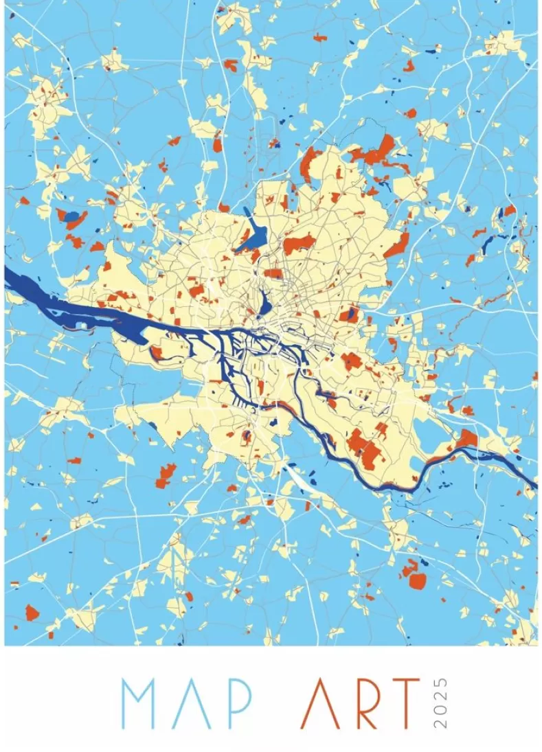 Weingarten Map Art Kalender 2025