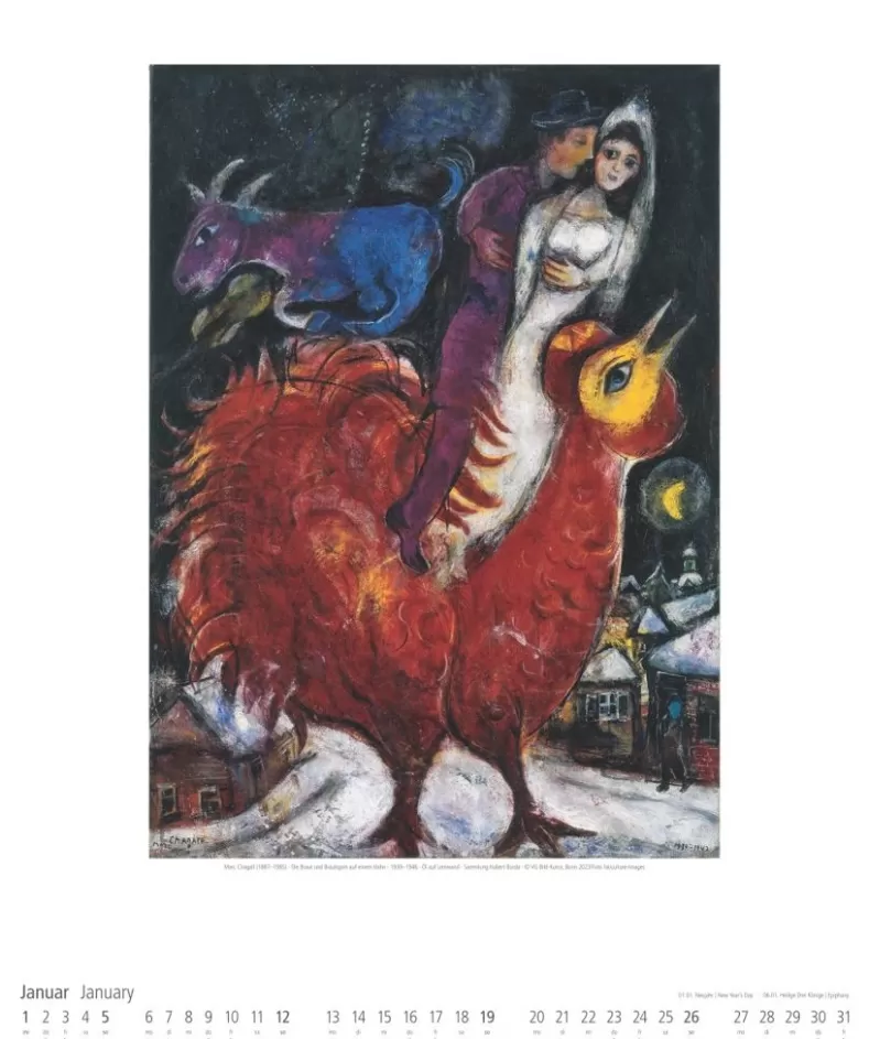 Weingarten Marc Chagall Kalender 2025