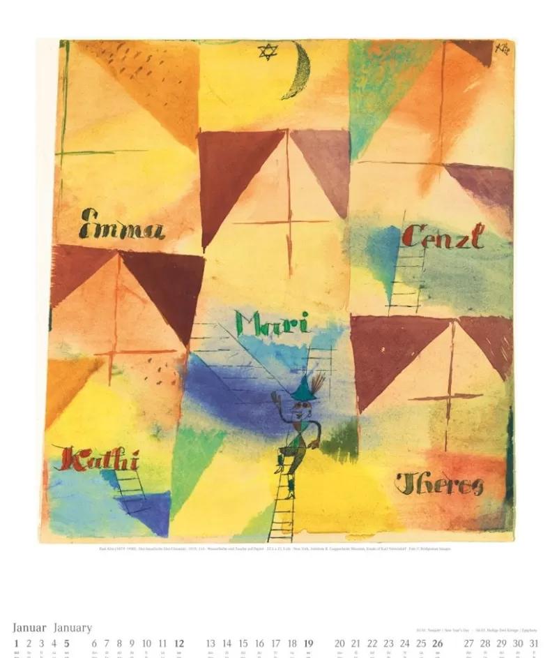 Weingarten Paul Klee Kalender 2025