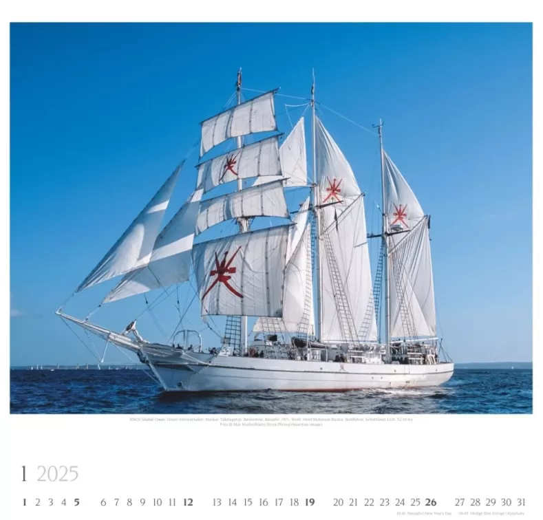 Weingarten Tall Ships Kalender 2025