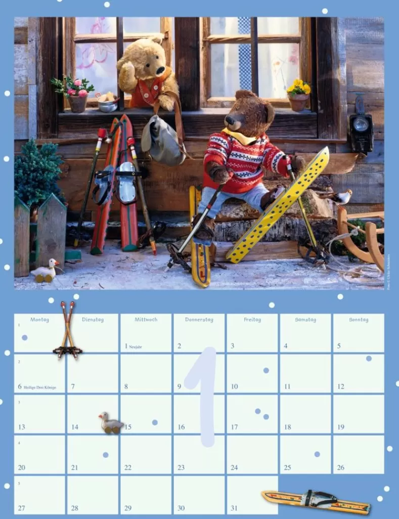 Weingarten Teddybaren Kalender 2025