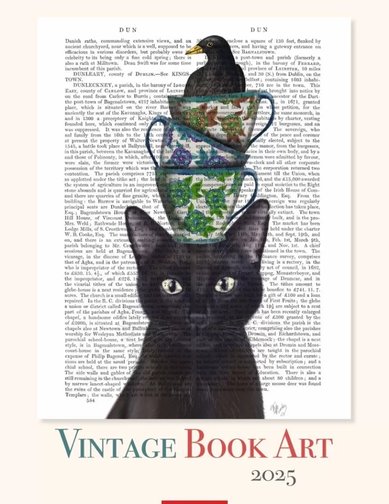Weingarten Vintage Book Art Kalender 2025