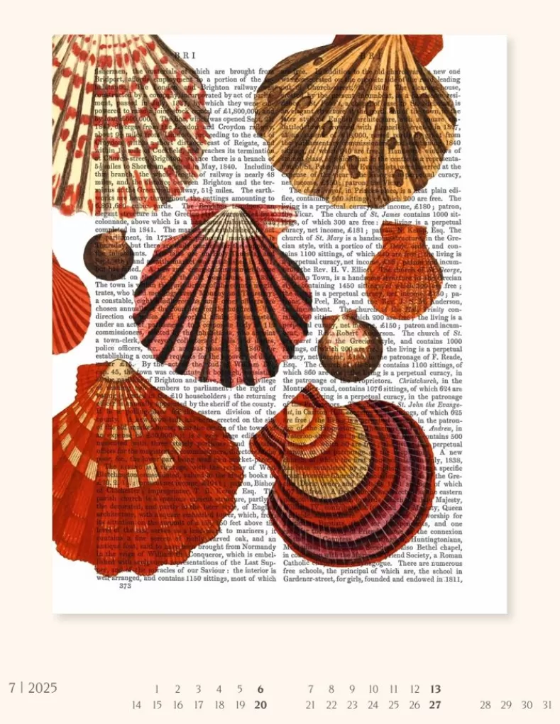 Weingarten Vintage Book Art Kalender 2025